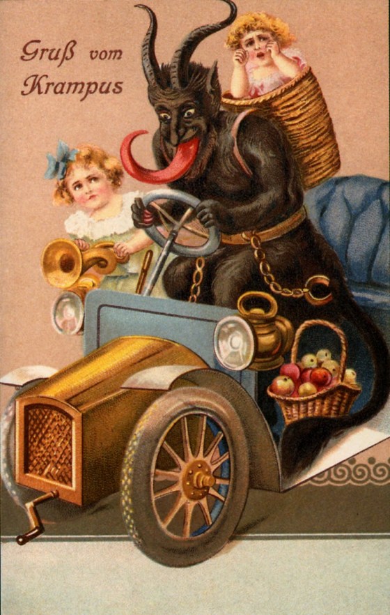 Vintage Krampus postcard
