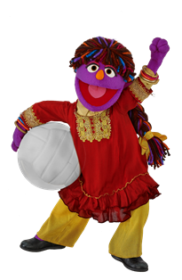 Six-year-old girl Zari, Sesame Workshop's first Afghan Muppet